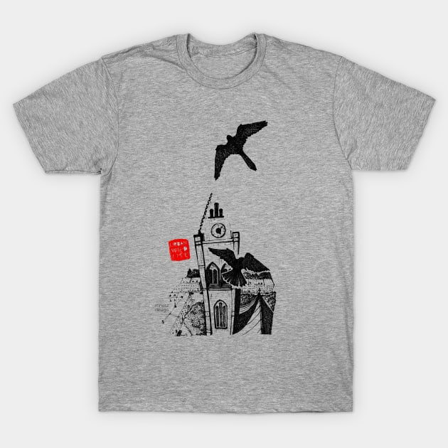 Urban Wildlife - Falcon T-Shirt by mnutz